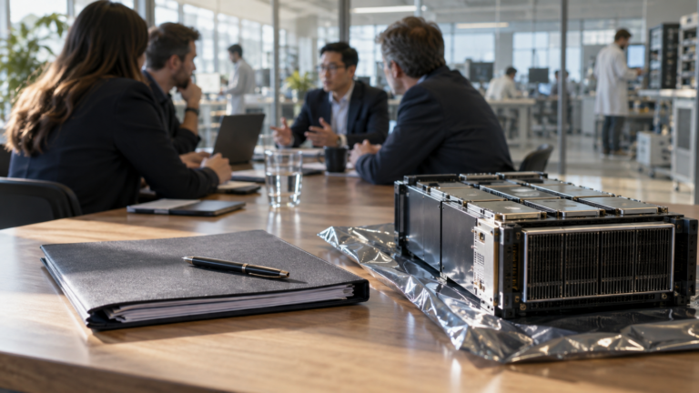 Investment papers and an accelerator module in focus while founders meet institutional investors.