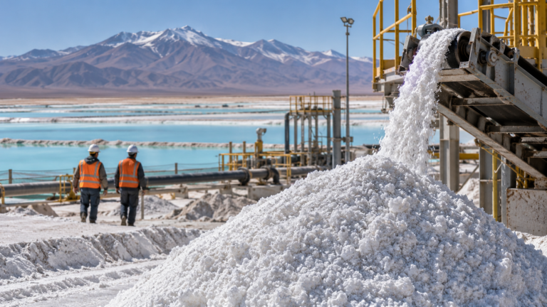 Editorial illustration for The New Resource Imperative: Navigating the Global Scramble for Lithium and Rare Earths
