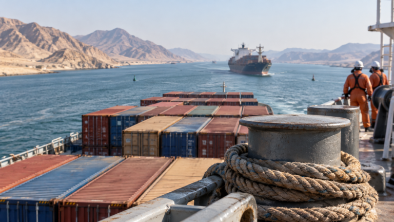 Editorial illustration for The Other Strait: How Bab el-Mandeb Quietly Repriced Global Trade