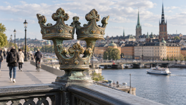 Editorial illustration for The Nordic Reversal: Sweden Cuts the State in Half