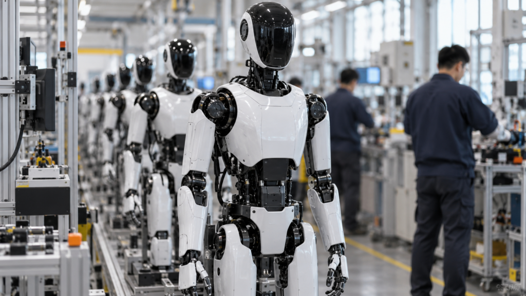 Editorial illustration for The Robot Renaissance: China's Humanoid Push is About Demographics, Not Defence