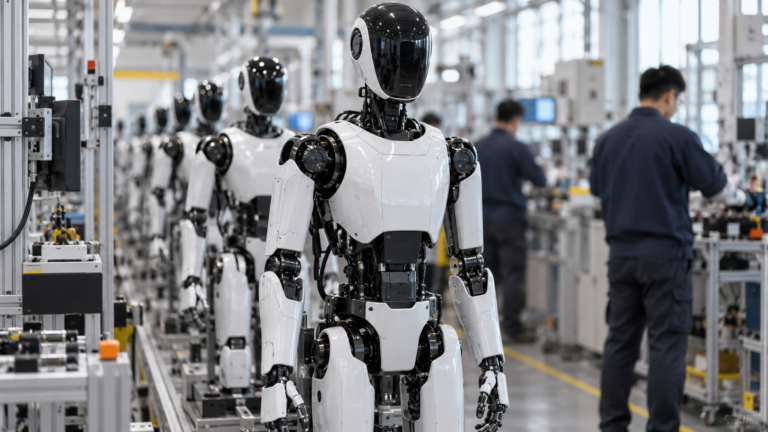 Editorial illustration for The Robot Renaissance: China's Humanoid Push is About Demographics, Not Defence