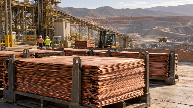 Editorial illustration for The Copper Squeeze: Why the Transition's Most Important Metal Is Being Underbuilt